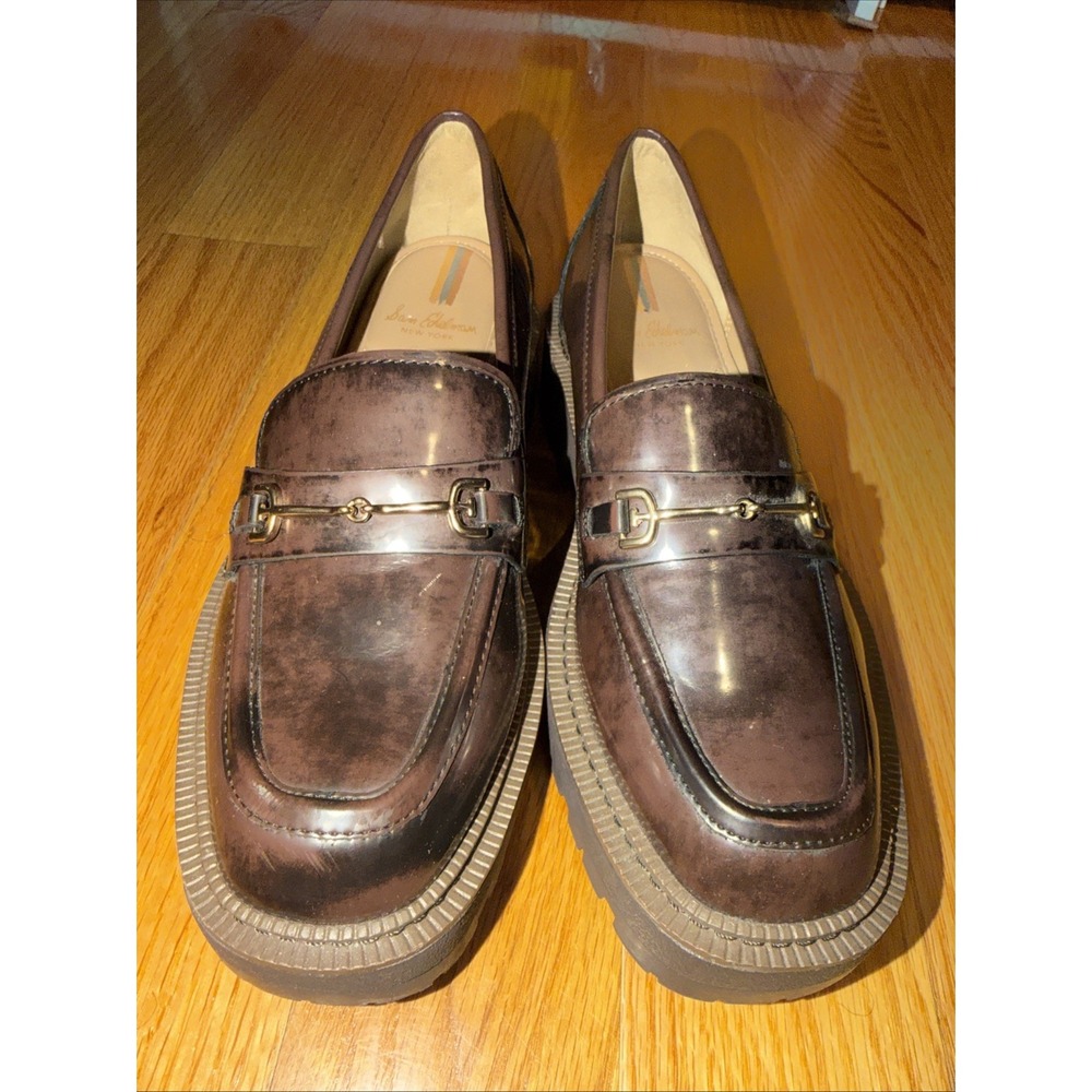 Sam Edelman Laurs Slip On Loafers Women's Shoes Size 8 M, Chestnut